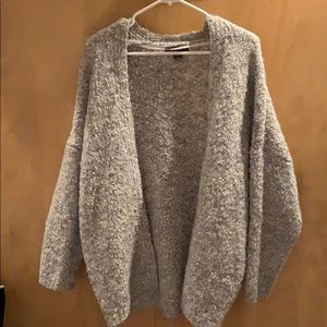 Silver and white cardigan